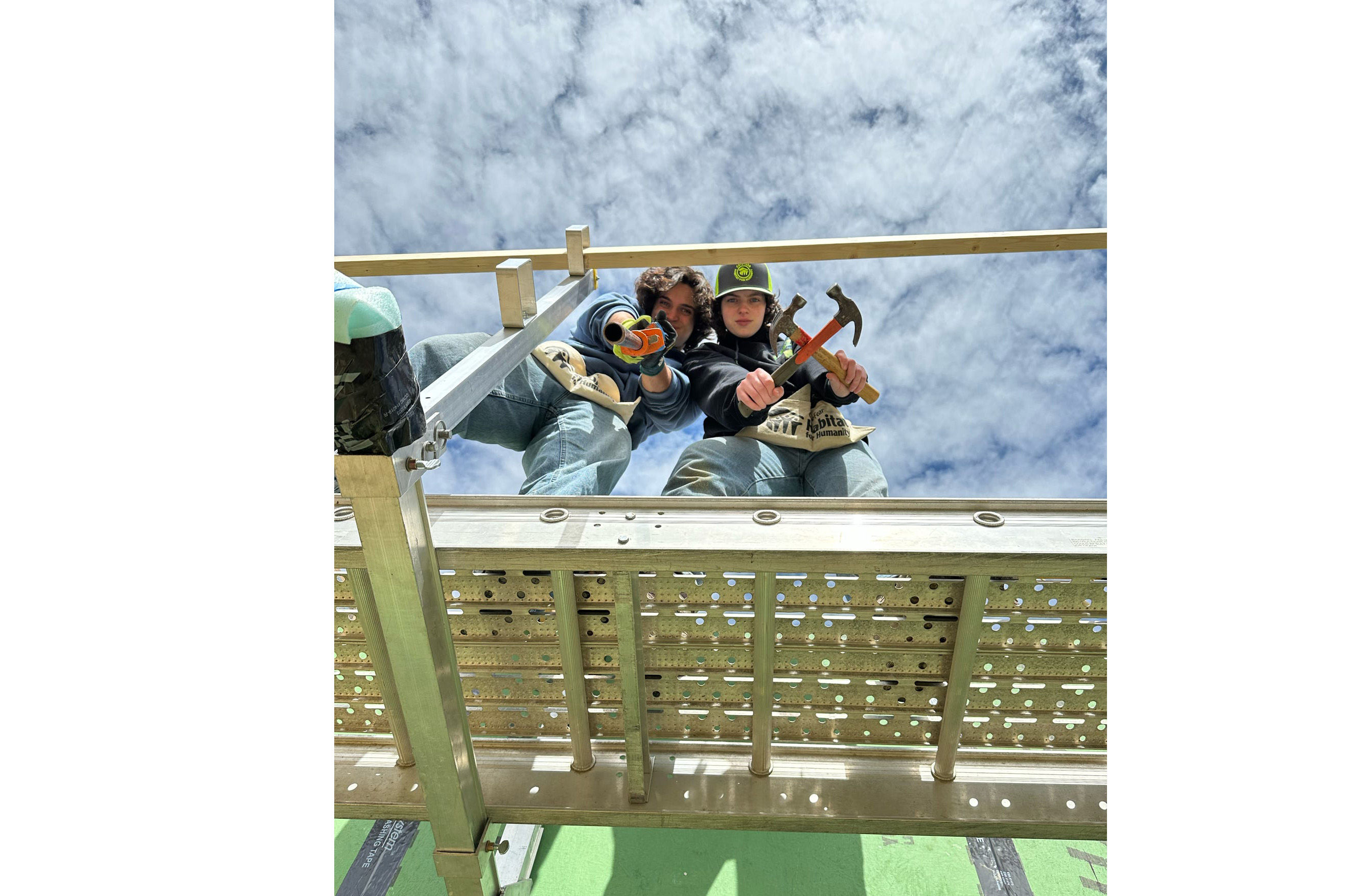 Volunteers having fun on the spring service trip.